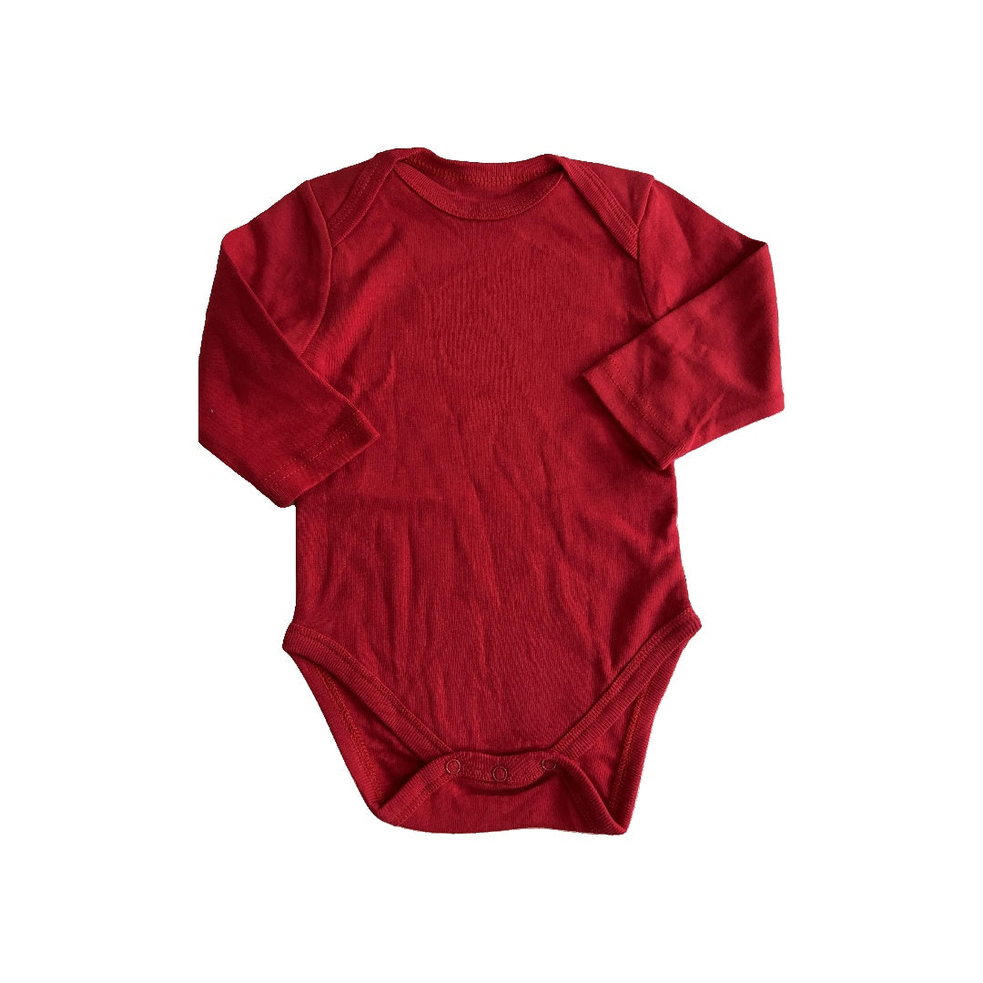 Leveret Boys Red Onesie Size: 3-6 months Red