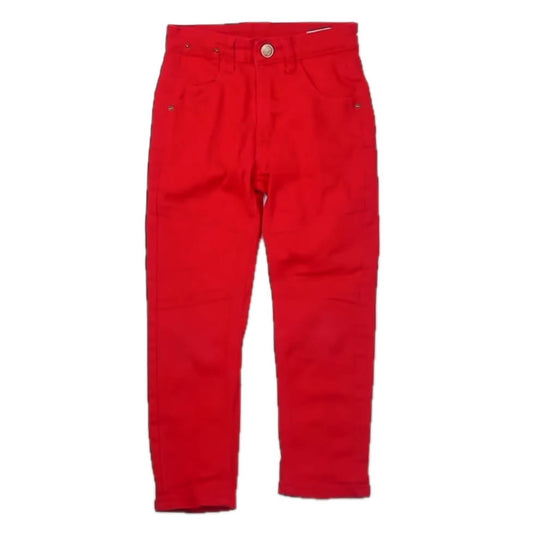 Fashion Boys Red Jeans Size: 6 Years Red
