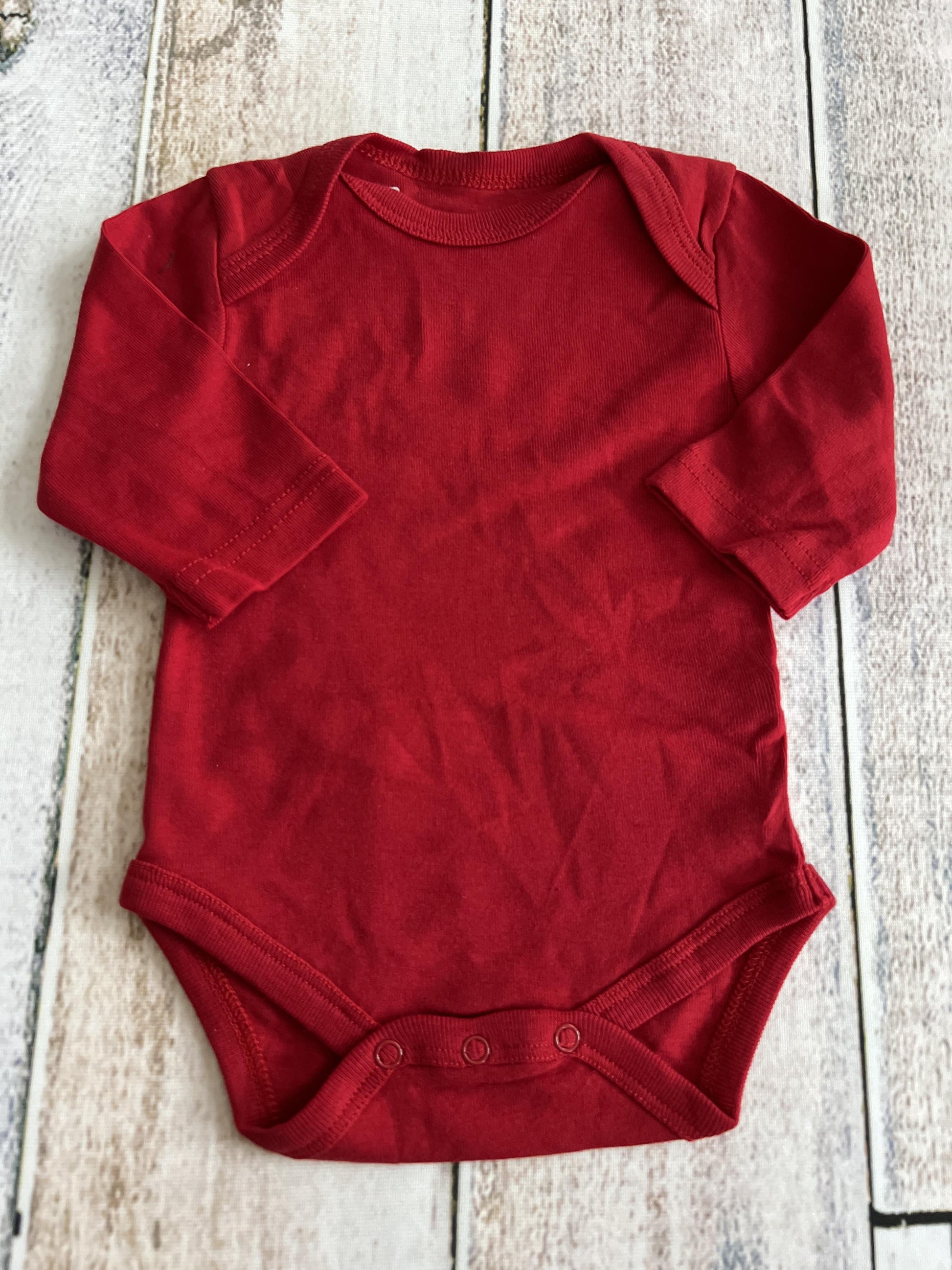 Leveret Boys Red Onesie Size: 0-3 months Red