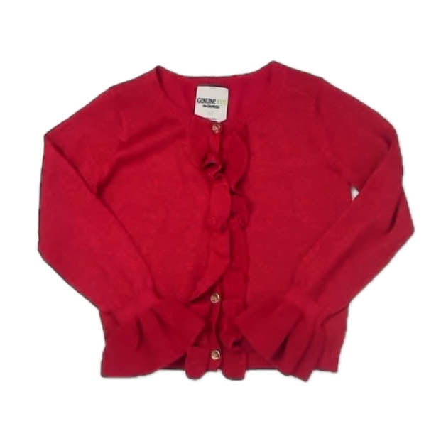 Osh Kosh Girls Red Cardigan Size: 5T Red