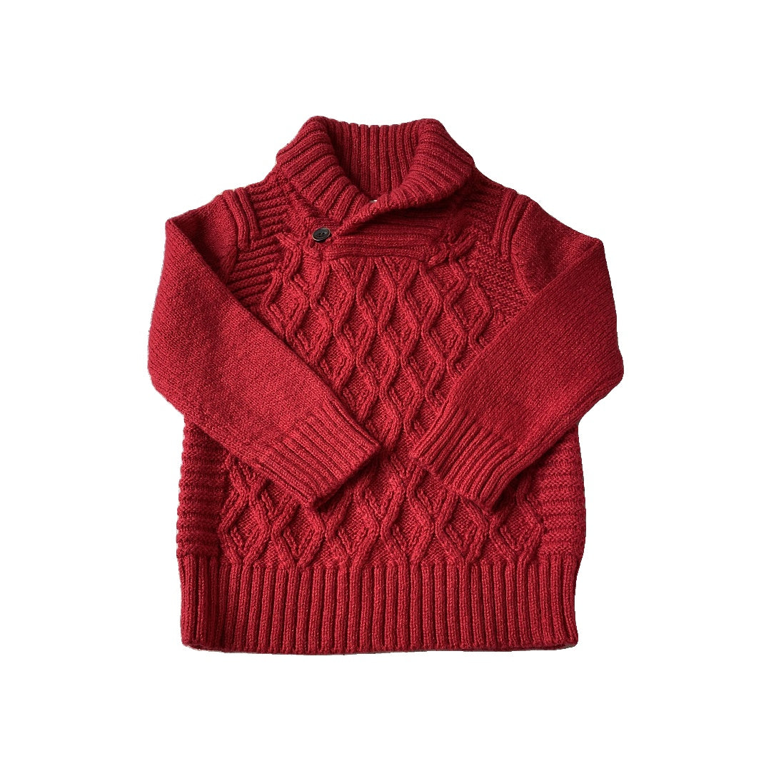 Cat & Jack Boys Red Sweater Size: 2T Red