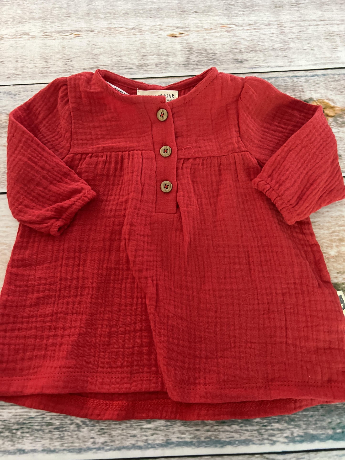 Rabbit Bear Girls Red Dress Size: 3-6 months Red