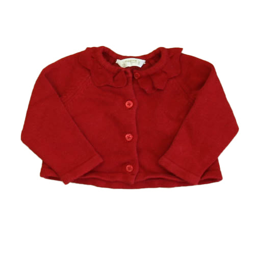 Mayoral Girls Red Cardigan Size: 2-4 Months Red