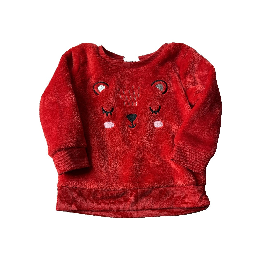 Jumping Beans Girls Red Sweater Size: 12 months Red