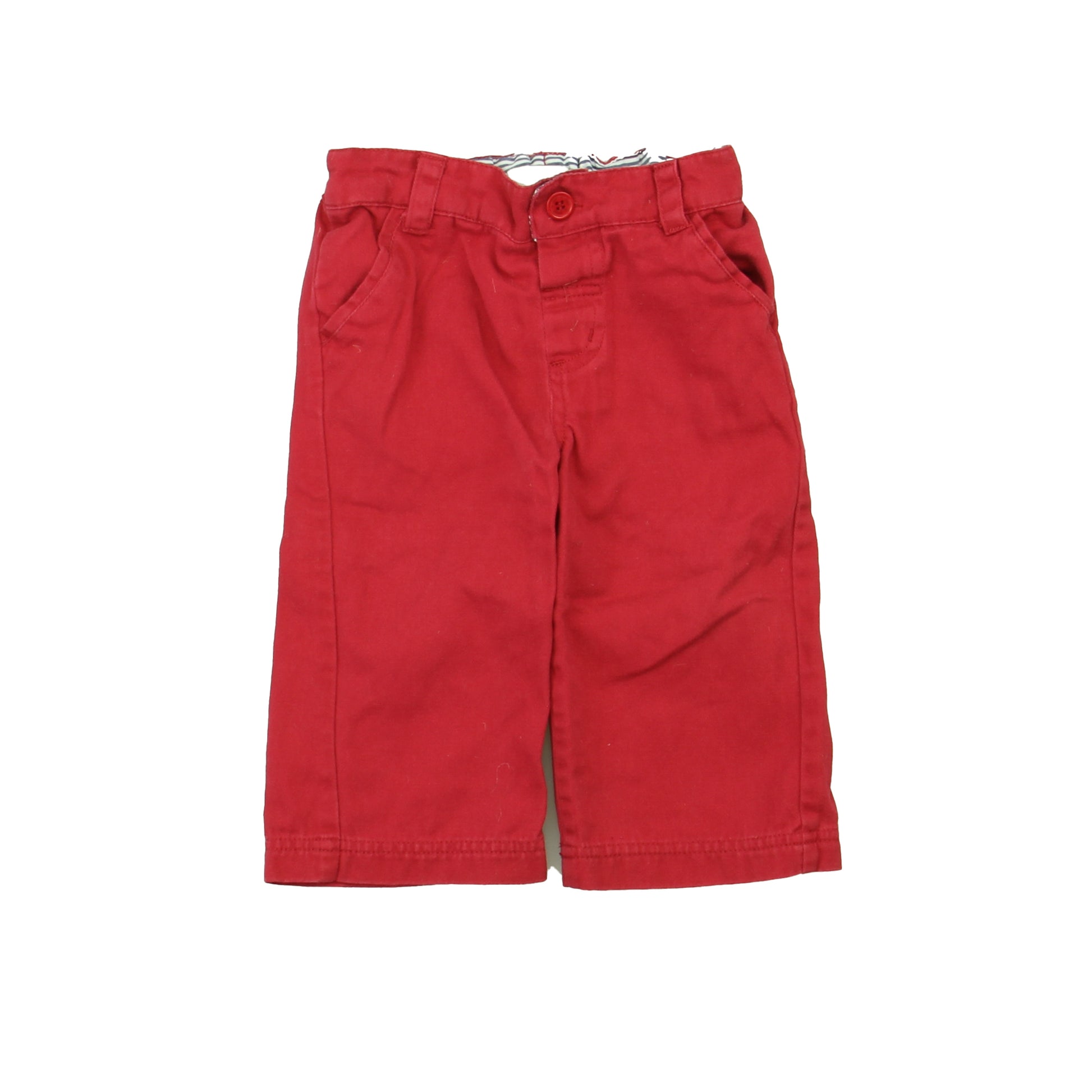 JoJo Maman Bebe Boys Red Pants Size: 6-12 Months Red