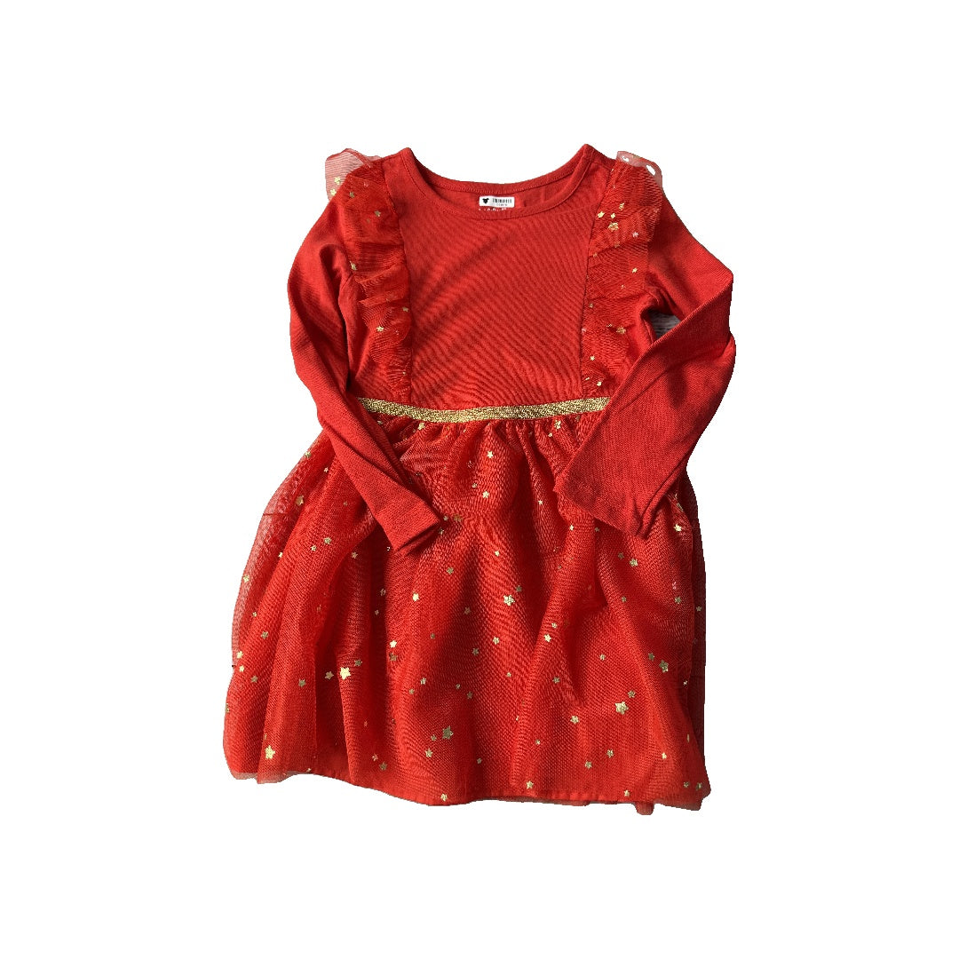 Cat & Jack Girls Red Dress Size: 4T Red