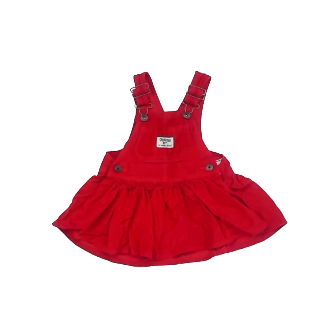 Osh Kosh Girls Red Dress Size: 12 Months Red