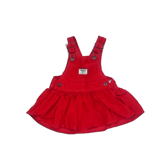 Osh Kosh Girls Red Dress Size: 12 Months Red
