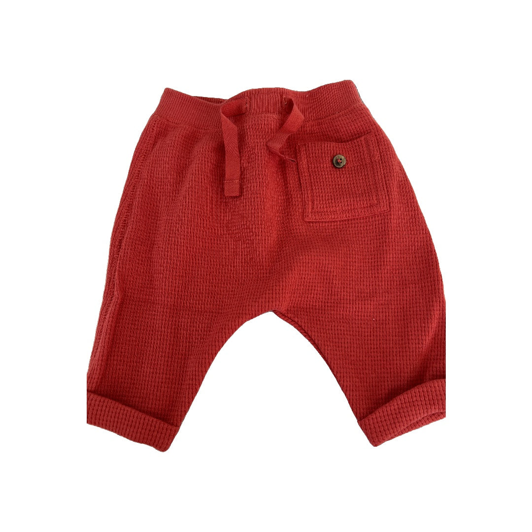 Oliver & Rain Boys Red Pants Size: Newborn Red