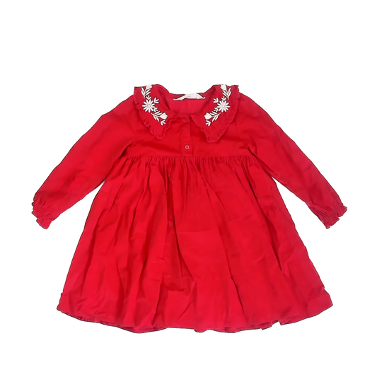 H&M Girls Red Dress Size: 3-4T Red