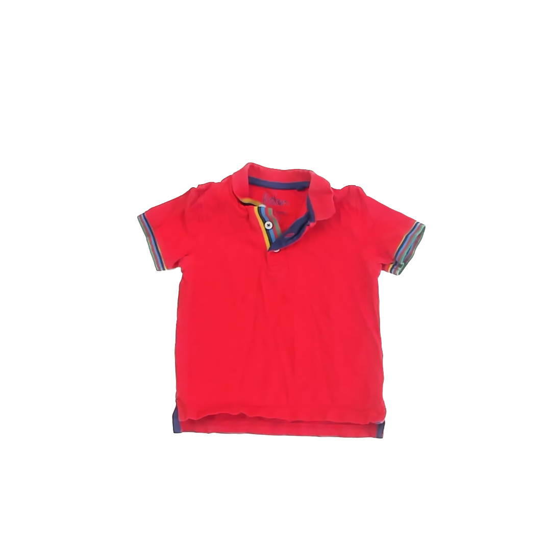 Boden Boys Red Polo Shirt Size: 3-4T Red
