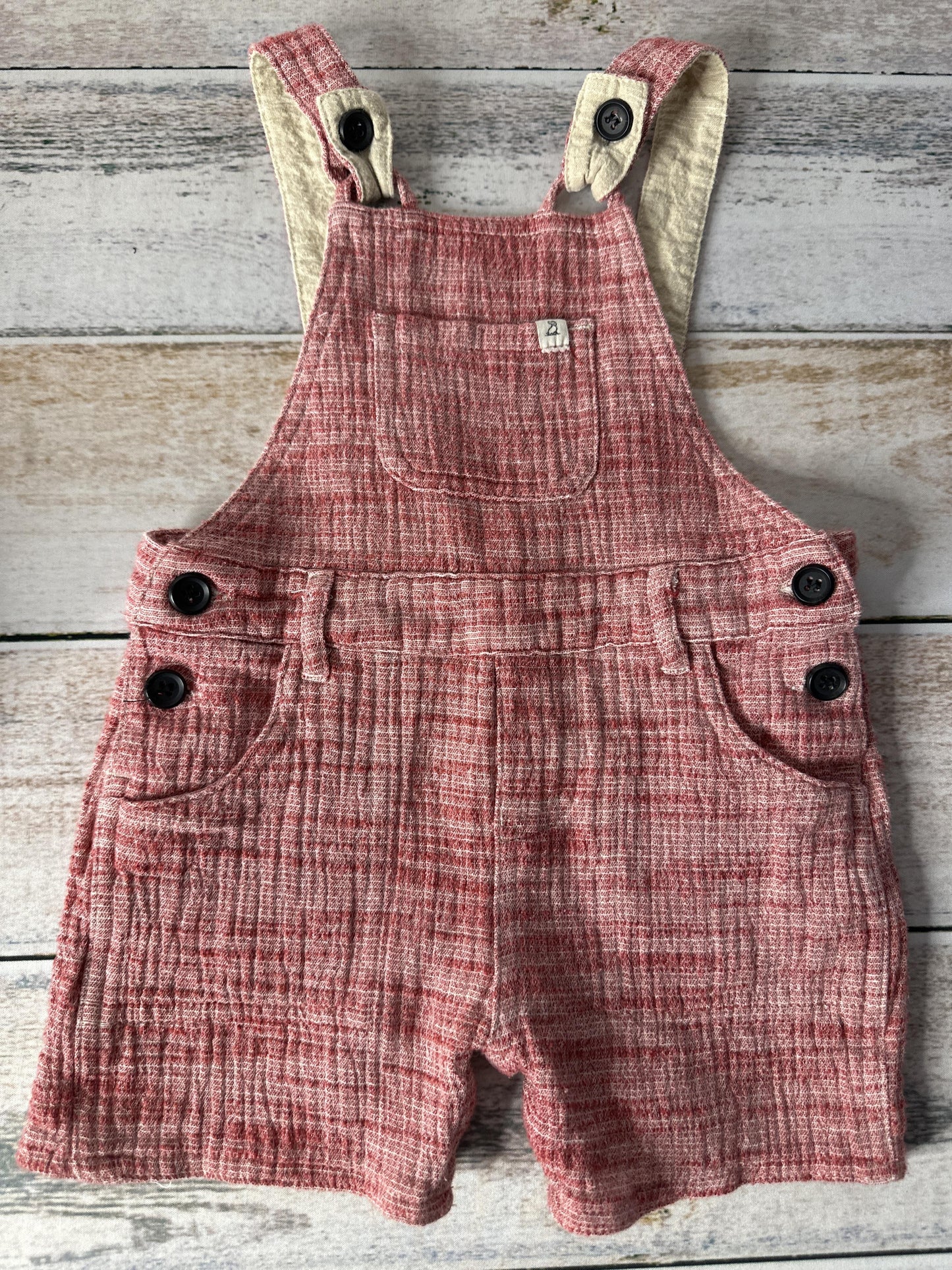 Hope & Henry Unisex Red Overalls Size: 18-24 months Red