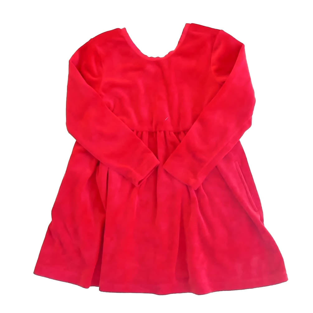 Hanna Andersson Girls Red Dress Size: 3T Red