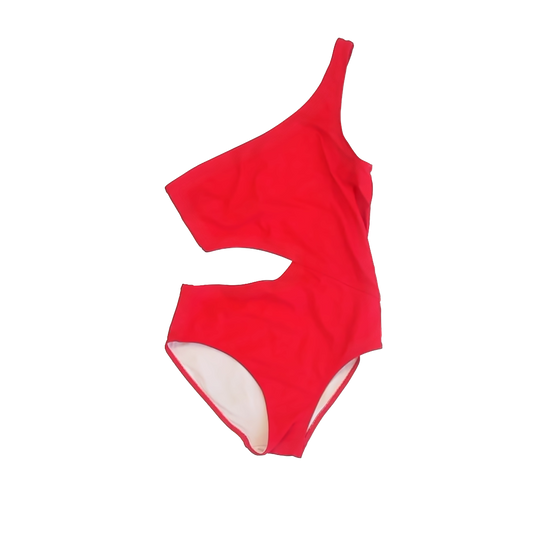 Solid & Striped Girls Red 1-piece Swimsuit Size: Adult M Red