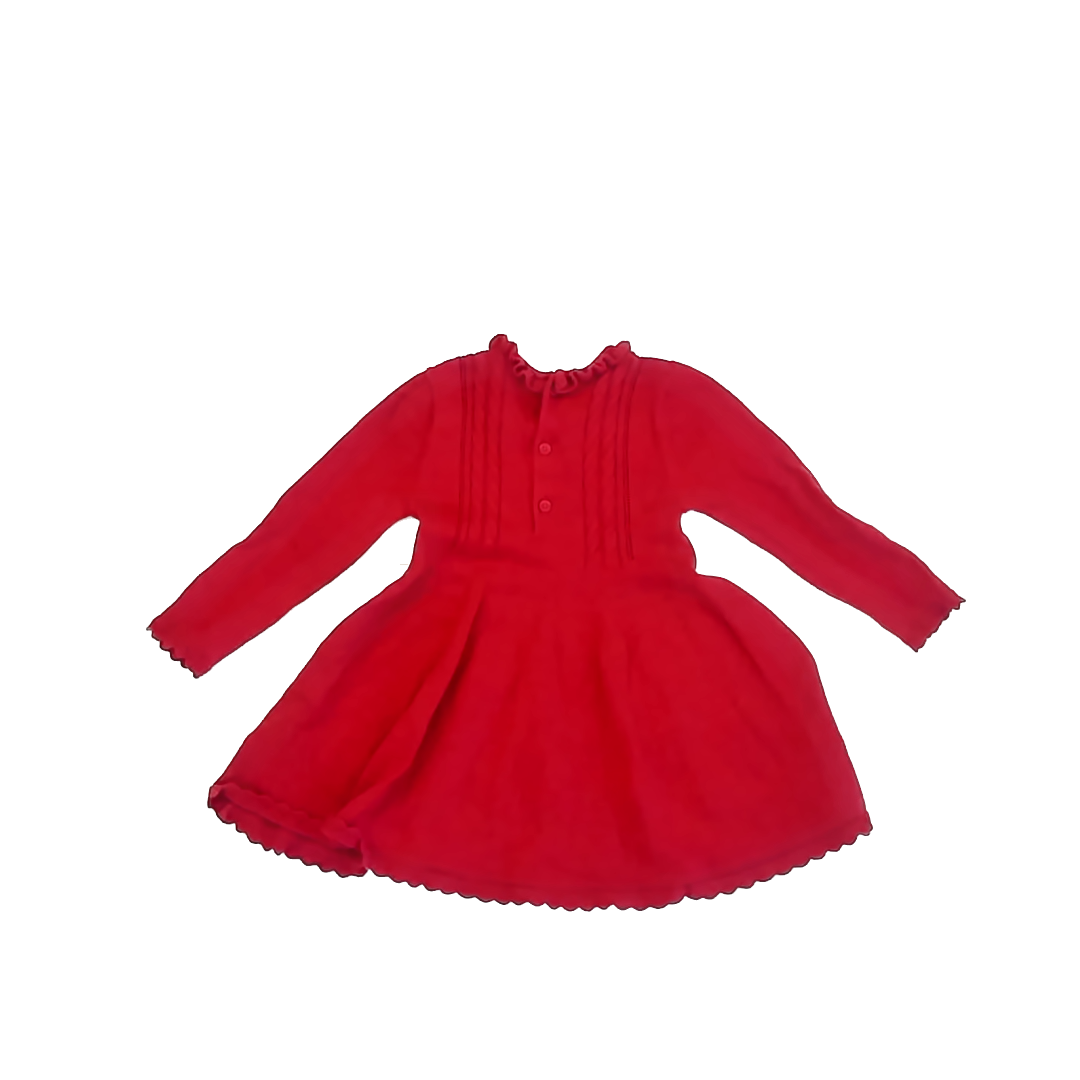 Mayoral Girls Red Sweater Dress Size: 2T Red