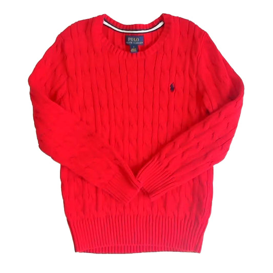 Ralph Lauren Boys Red Sweater Size: 7 Years Red