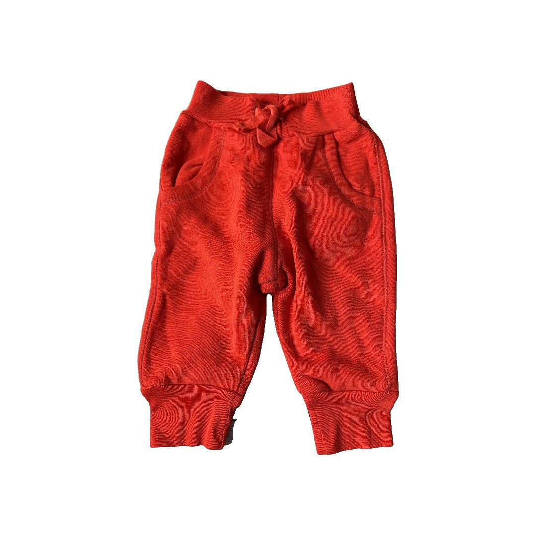 Kidential Unisex Red Pants Size: 3-6 months Red