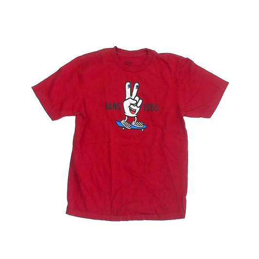 Vans Boys Red T-Shirt Size: YMD 10-12 Years Red