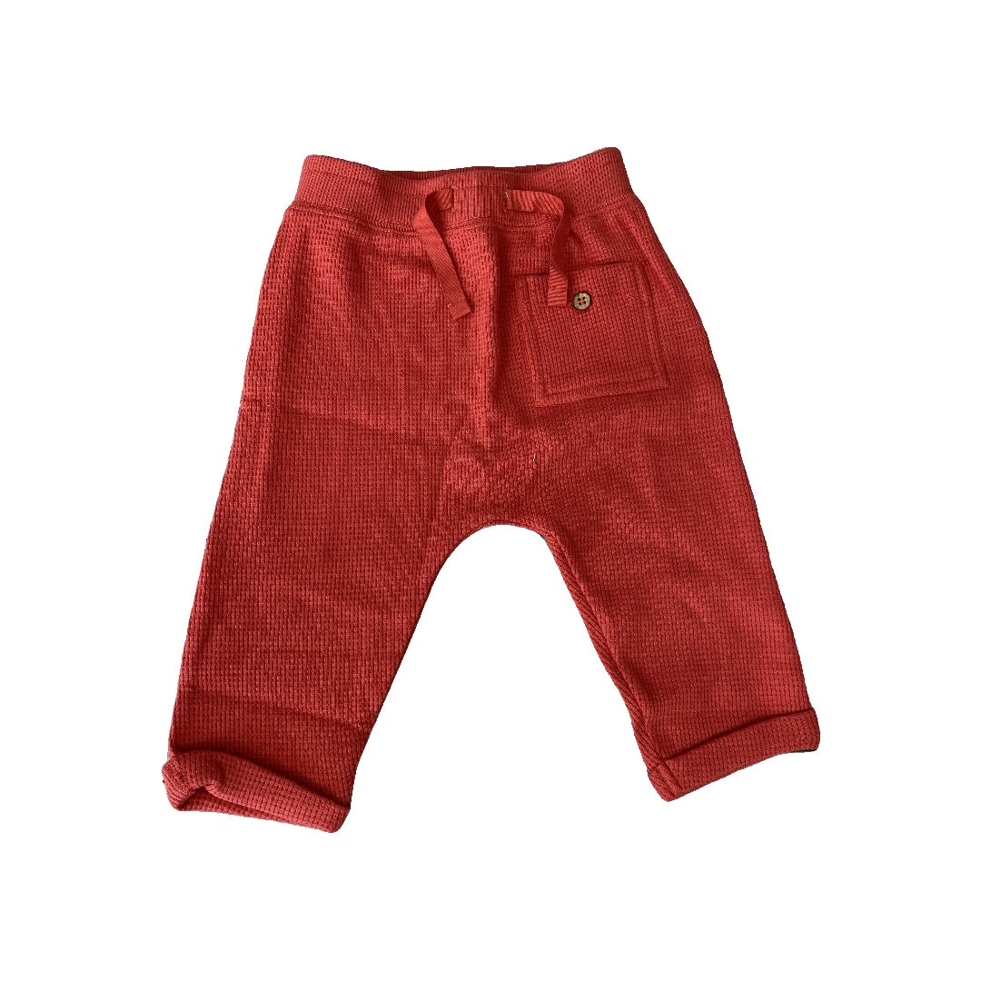 Oliver & Rain Unisex Red Pants Size: 6 months Red