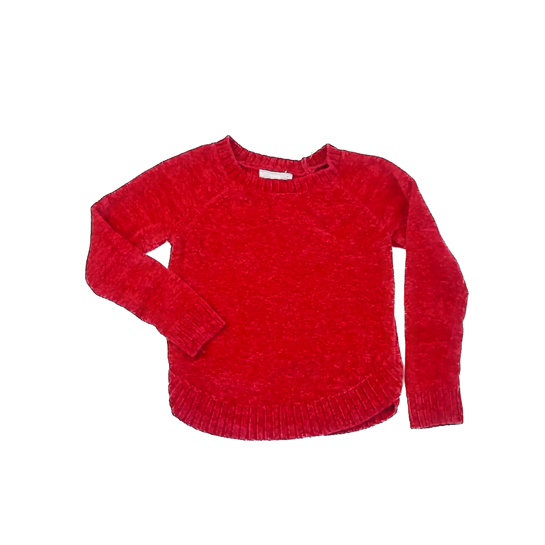 Pink Republic Girls Red Sweater Size: 7 Years Red