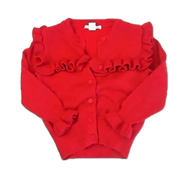 Crewcuts Girls Red Cardigan Size: 2T Red
