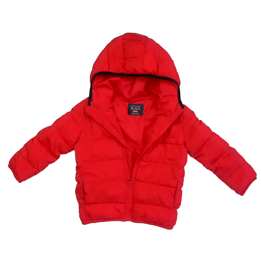 Children's Place Boys Red Winter Coat Size: 5T Red