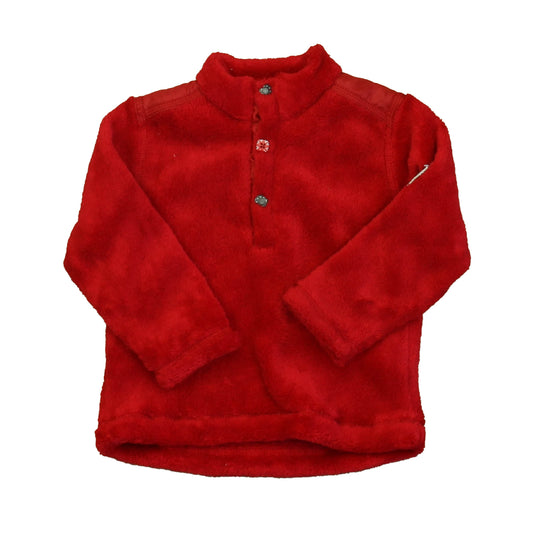3 Pommes Girls Red Fleece Size: 18 Months Red