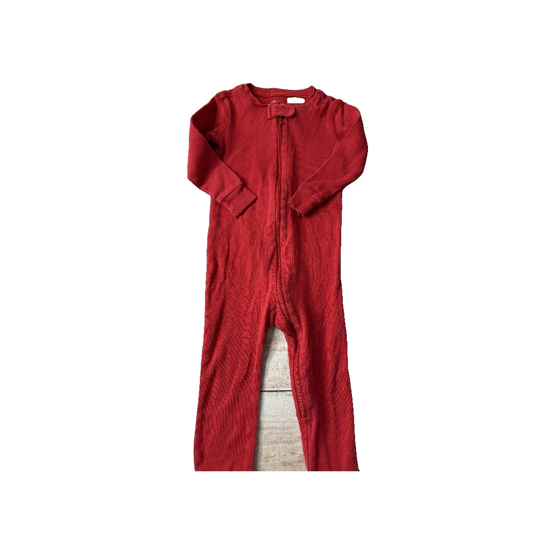 Primary Unisex Red Pajamas Size: 18-24 months Red