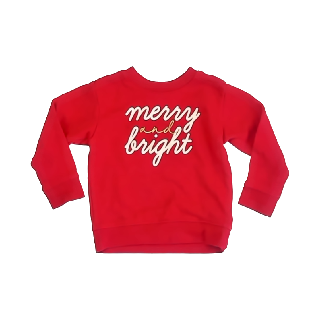 Holiday Time Unisex Red Sweater Size: 2T Red