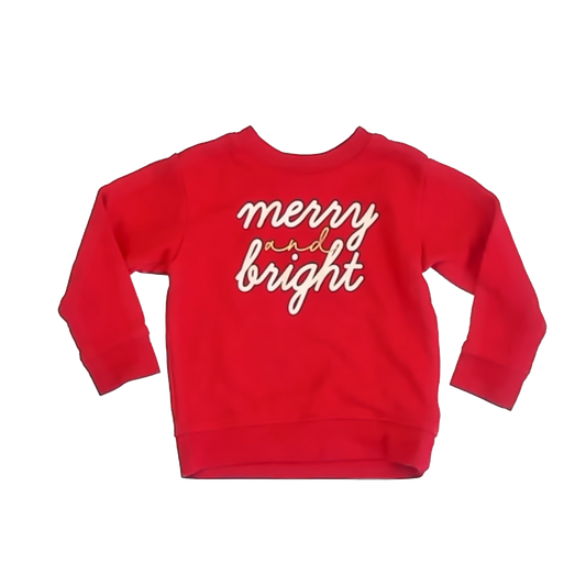 Holiday Time Unisex Red Sweater Size: 2T Red