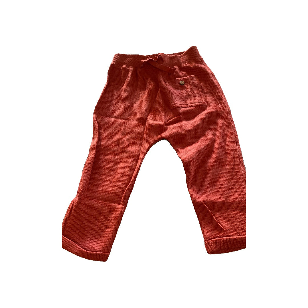 Oliver & Rain Unisex Red Pants Size: 18 months Red