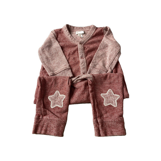 Cat & Jack Unisex Red Long Sleeve Outfit Size: 3-6 months Red