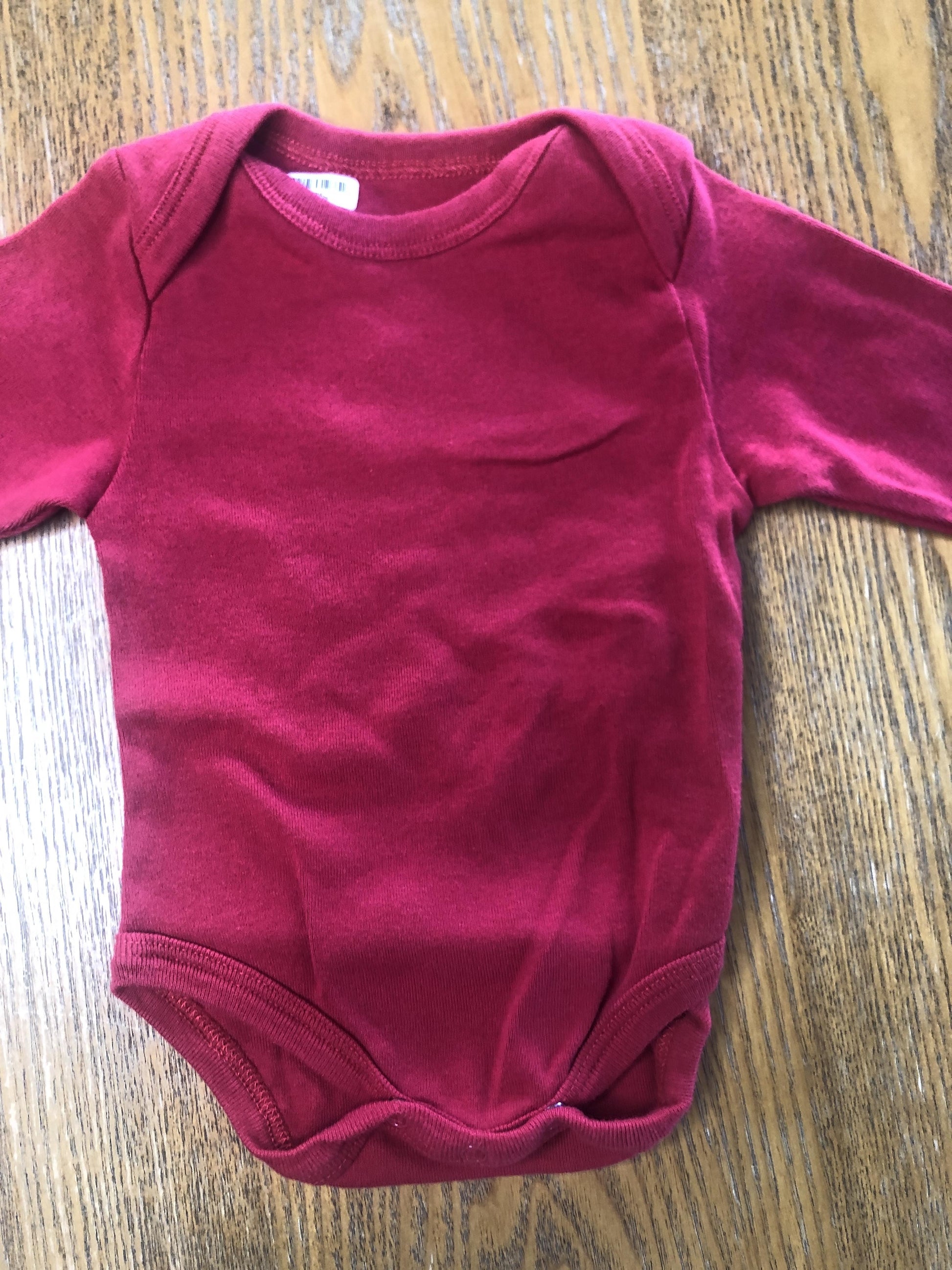 Leveret Unisex Red Onesie Size: 3 months Red
