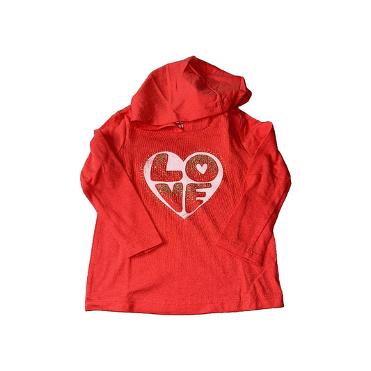 Carters Girls Red Long Sleeve Shirt Size: 9 months Red