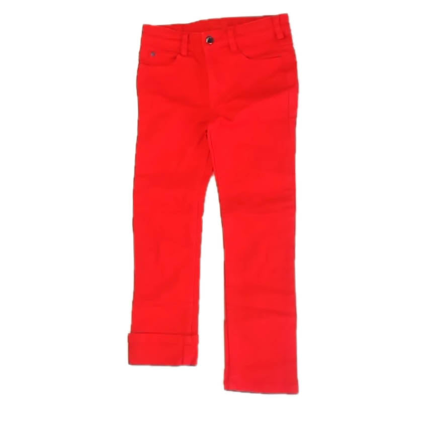 Jacadi Girls Red Jeggings Size: 6 Years Red