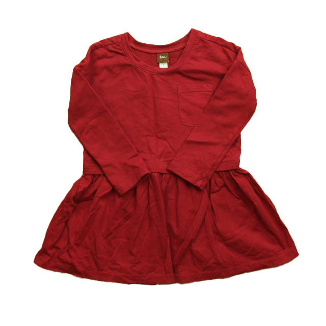 Tea Girls Red Dress Size: 2T