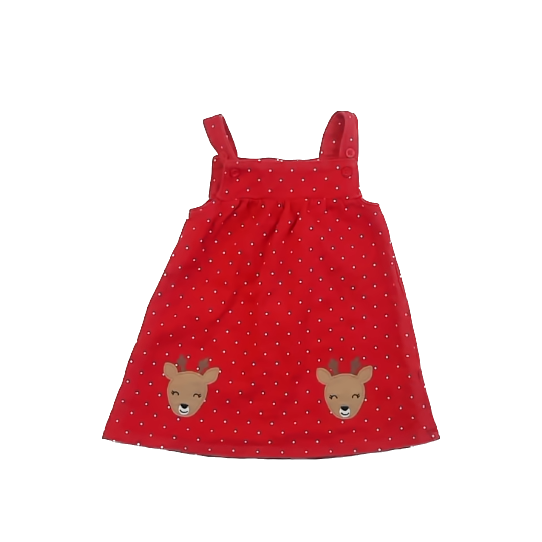 Carter's Girls Red Dress Size: 24 Months Red