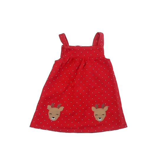 Carter's Girls Red Dress Size: 24 Months Red