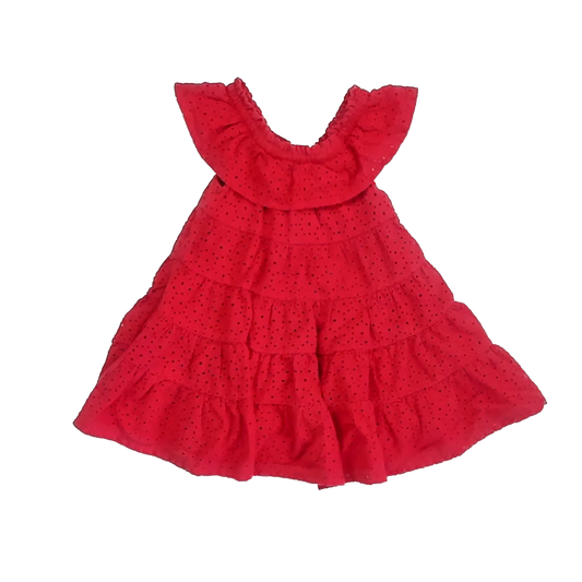 Osh Kosh Girls Red Dress Size: 2T Red