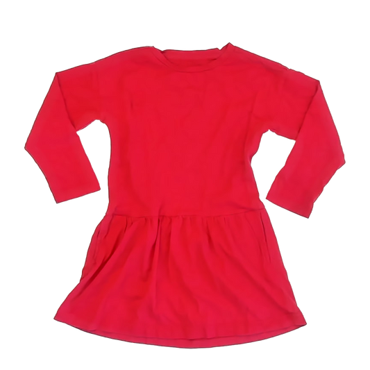 Primary Girls Red Dress Size: 4-5T Red