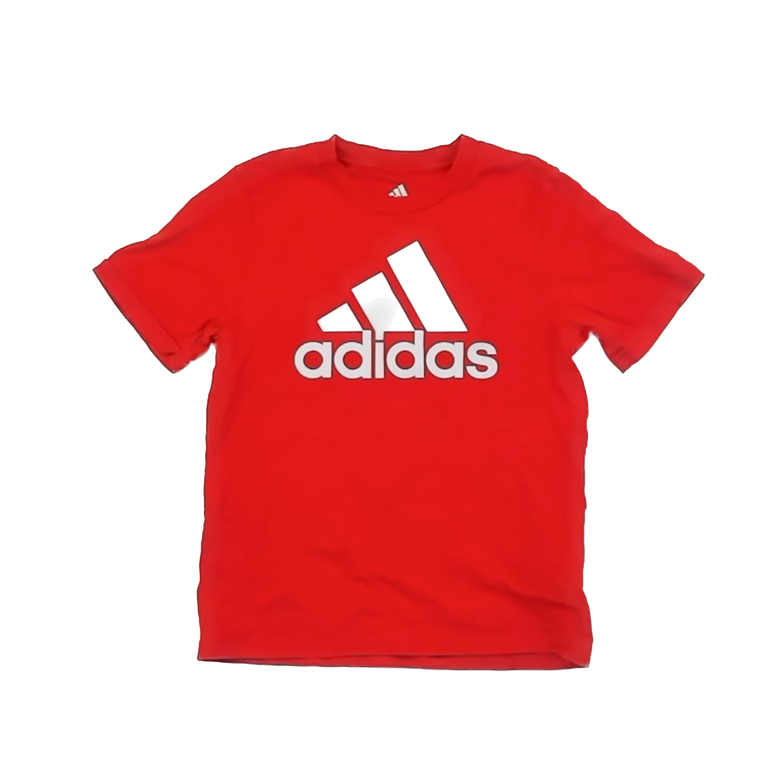 Adidas Boys Red T-Shirt Size: 6 Years Red