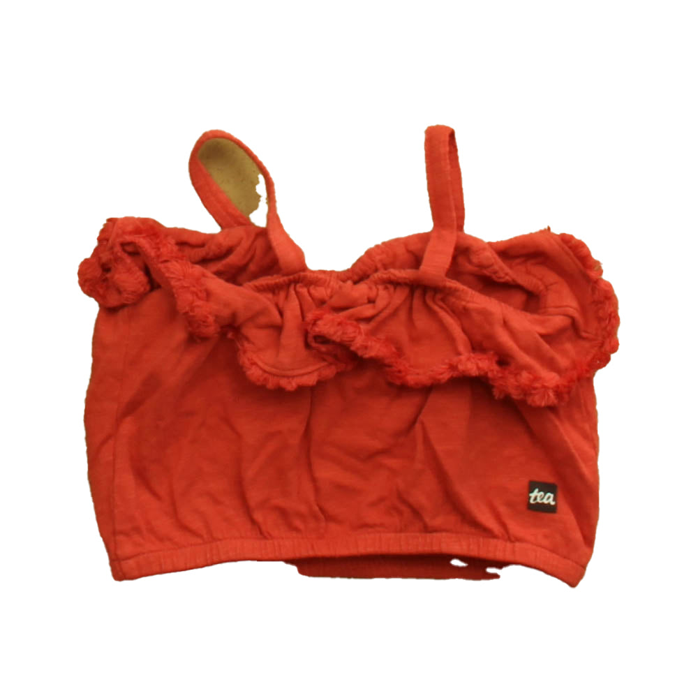 Tea Girls Red Tank Top Size: 2T Red