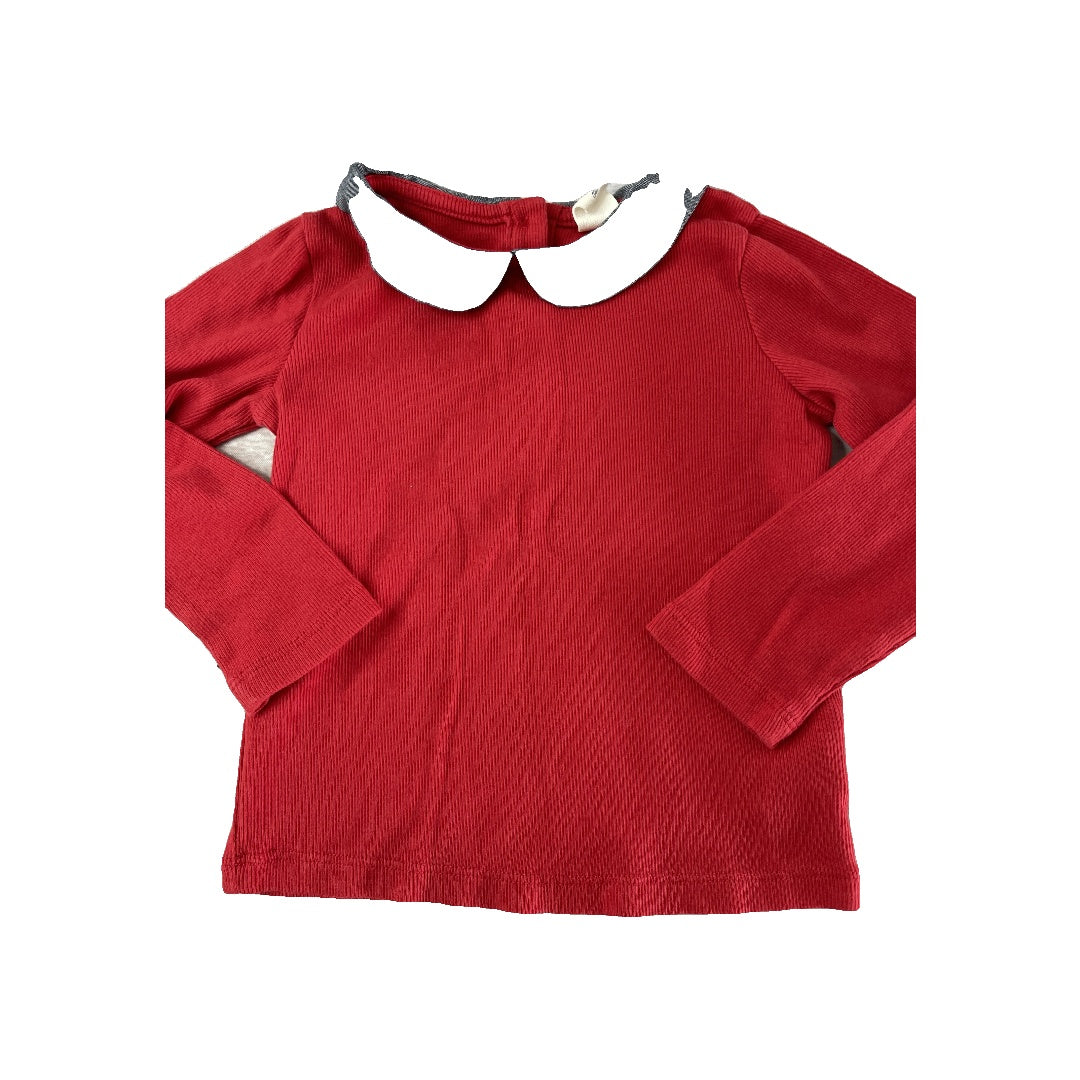 Gap Girls Red Long Sleeve T-Shirt Size: 3T Red