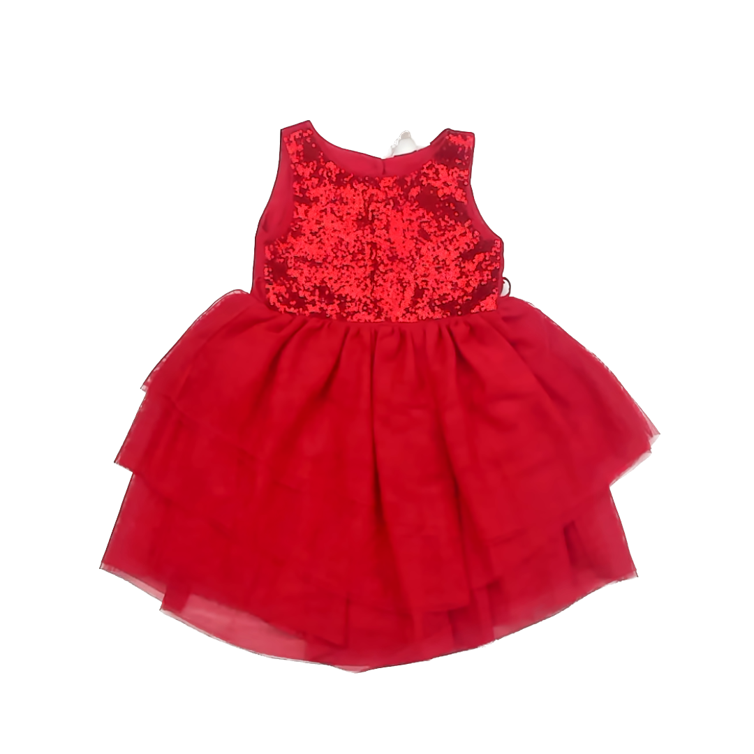 H&M Girls Red Special Occasion Dress Size: 2T Red