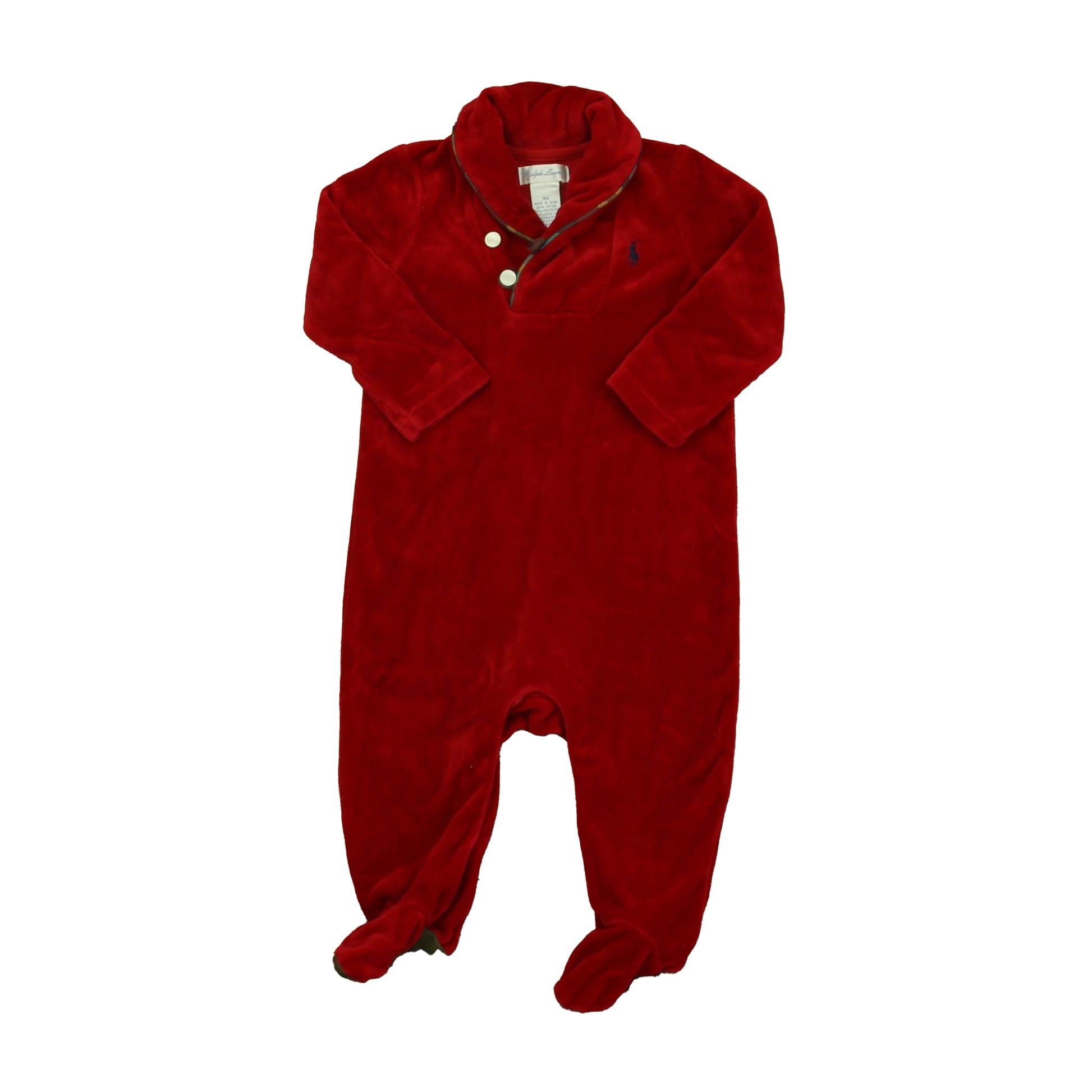 Ralph Lauren Boys Red Long Sleeve Outfit Size: 9 Months Red