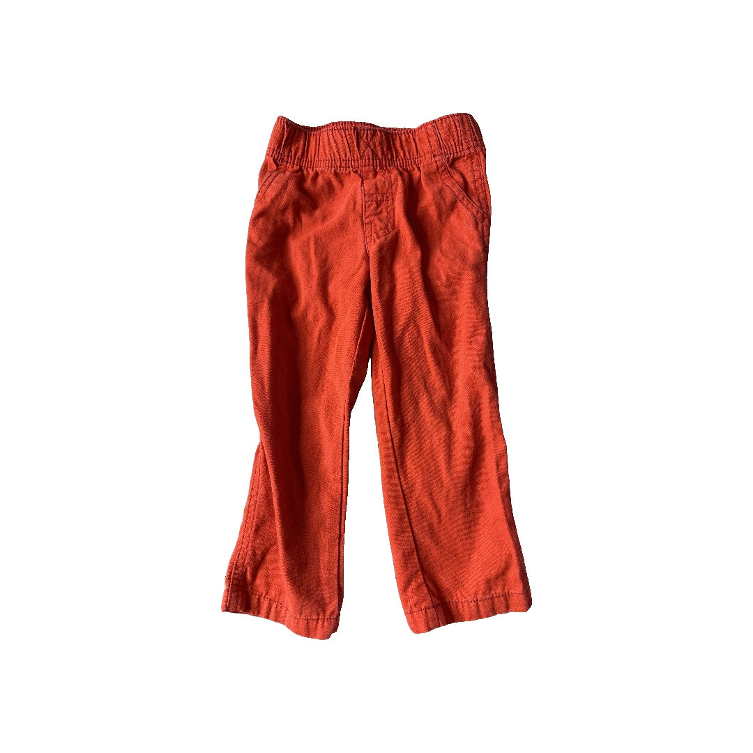Carters Unisex Red Pants Size: 2T Red