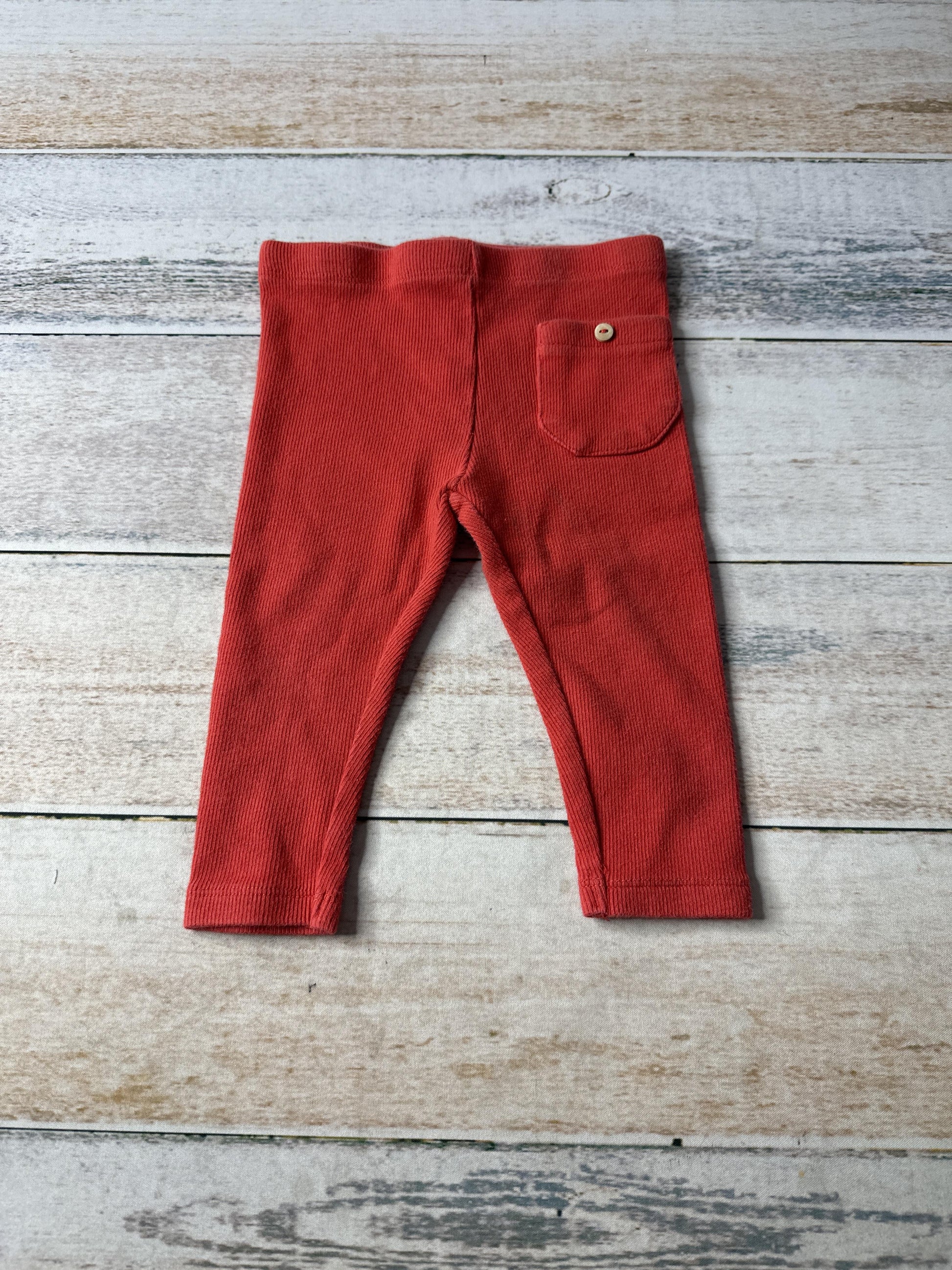 Zara Unisex Red Pants Size: 9 months Red