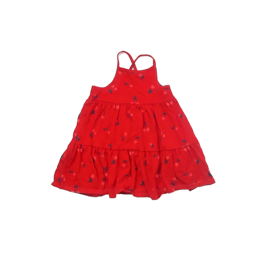 Cat & Jack Girls Red Sun Dress Size: 3T Red