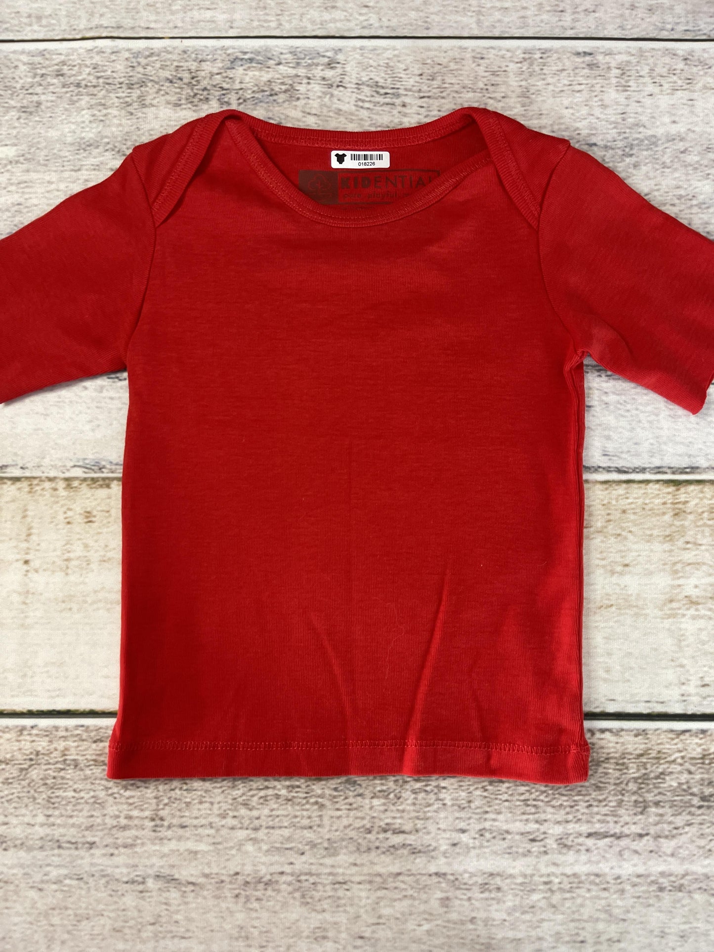 Kidential Unisex Red T-Shirt Size: 12-18 months Red