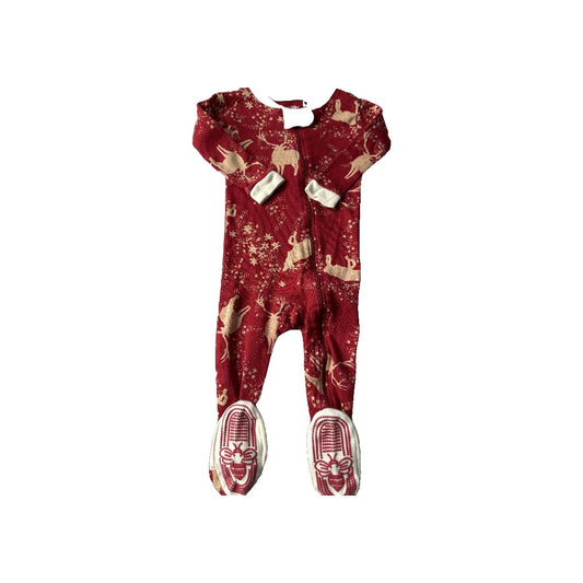 Burt's Bees Unisex Red Pajamas Size: 6-9 months Red